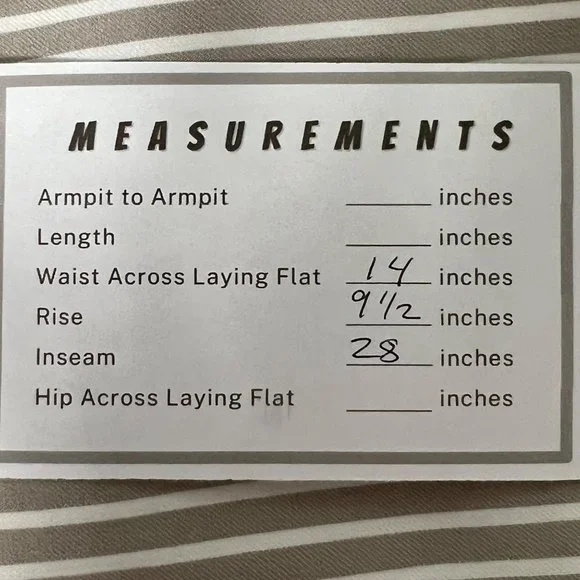 Chicos Womens So Slimming Brigitte Striped Button Ankle Pants Tan Neutral size 2 - Picture 15 of 15